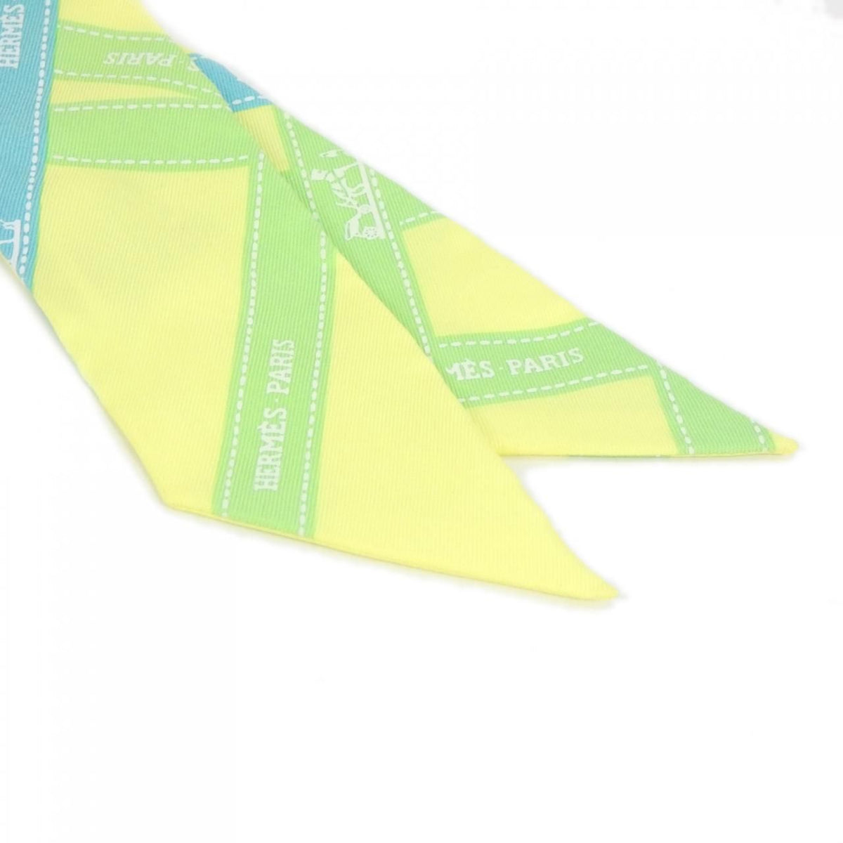 Hermes Twilly Scarf Yellow — view 2