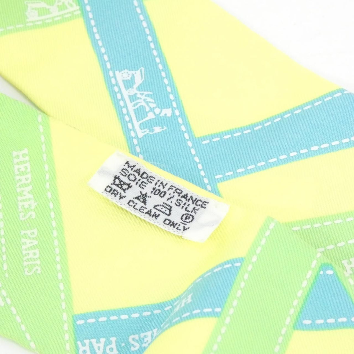 Hermes Twilly Scarf Yellow — view 3