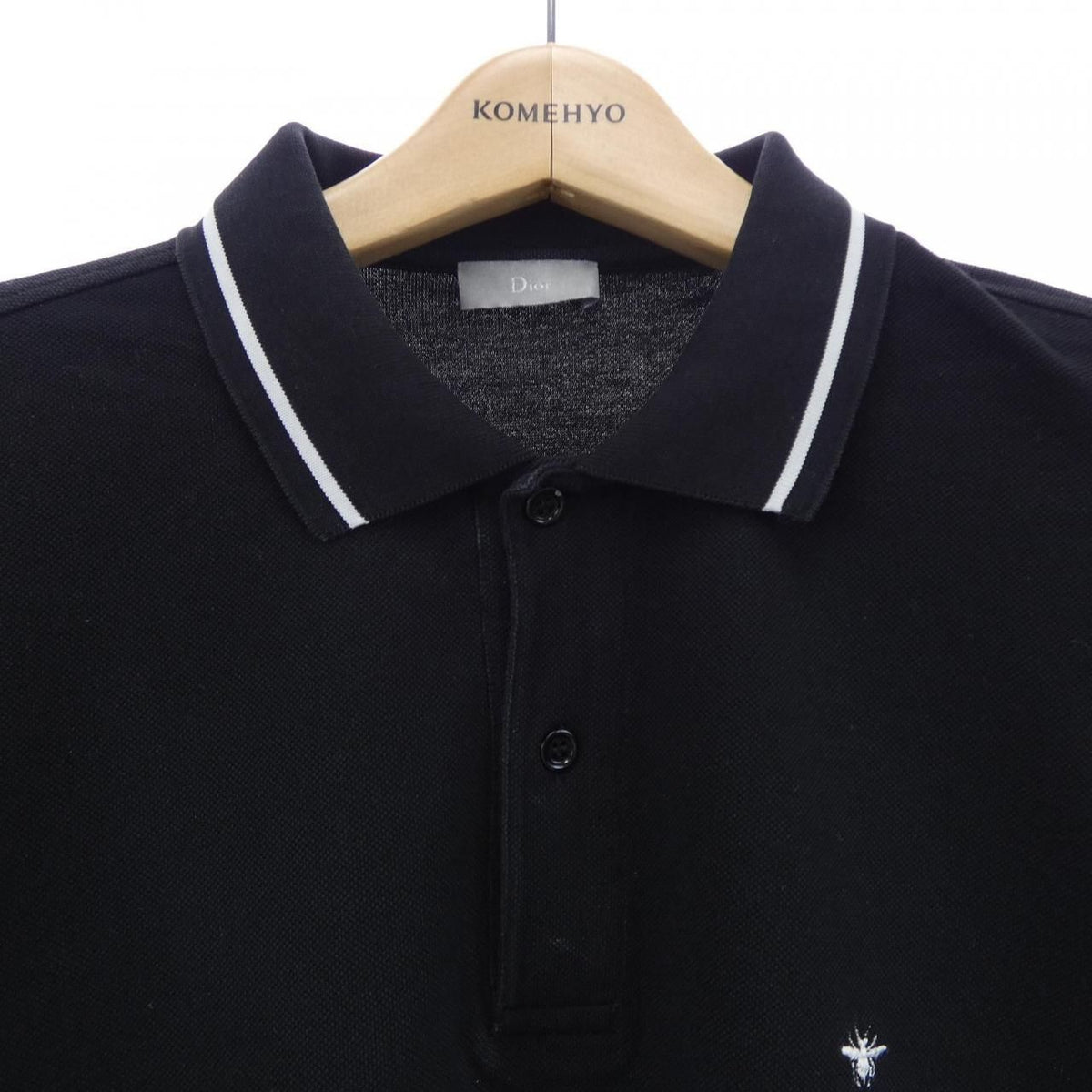 Dior Essentials Bee Cotton Pique Polo — view 5