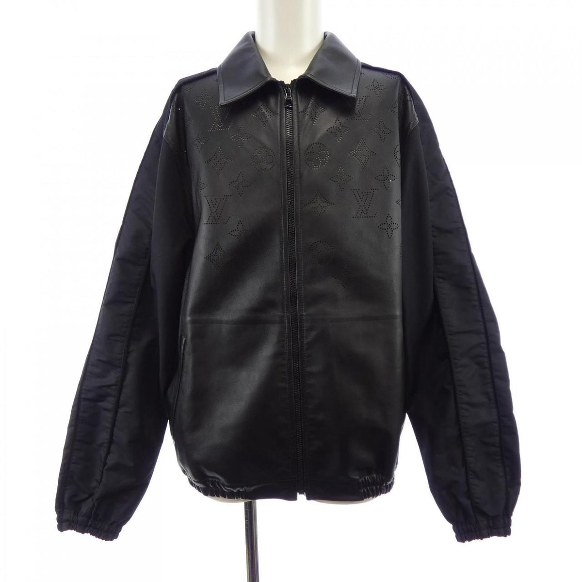 Louis Vuitton Perforated Mixed Leather Jacket