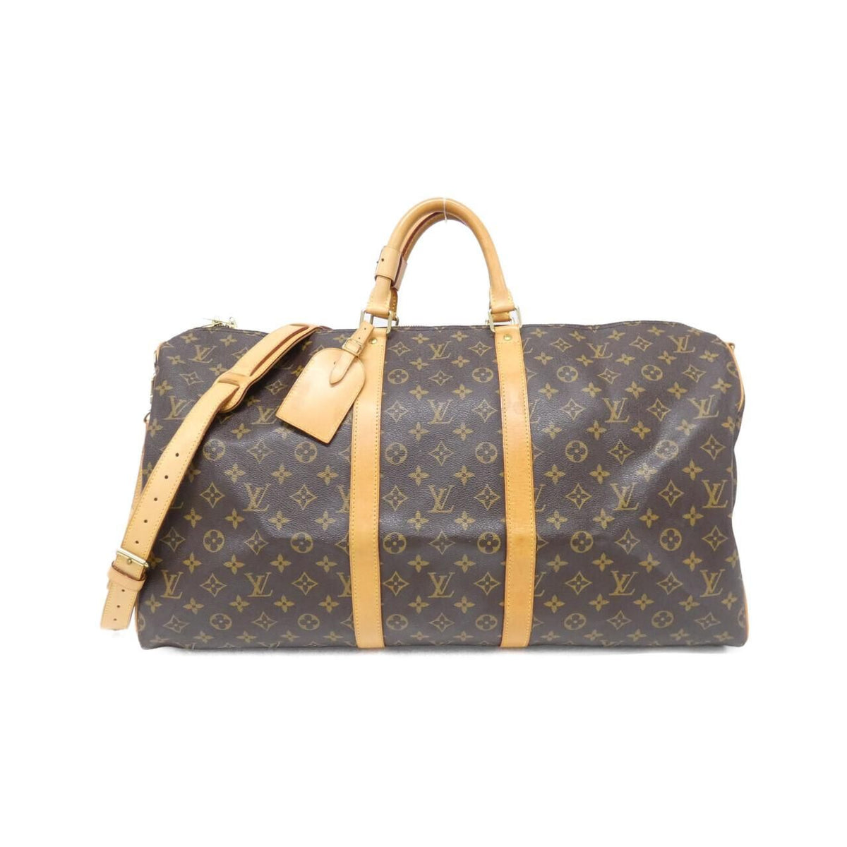 Louis Vuitton Monogram Keepall Bandouliere 55 Boston Bag
