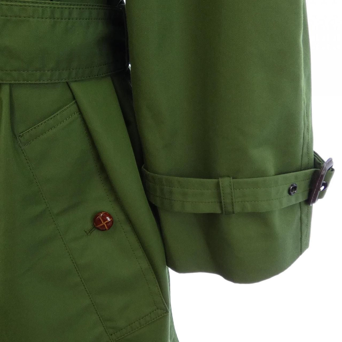 Gucci Coat Green — view 7