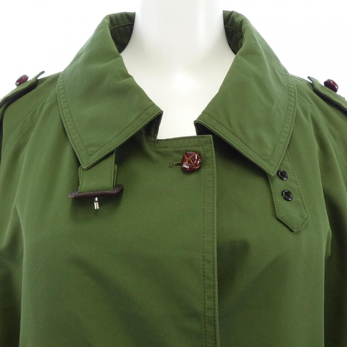 Gucci Coat Green — view 6