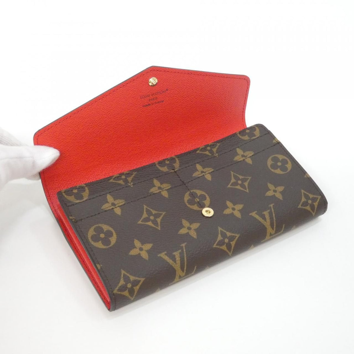 Louis Vuitton Monogram Portefeuille Sarah Wallet — view 3