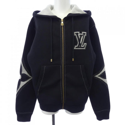 Louis Vuitton Graphic Intarsia Zip Cotton Hoodie