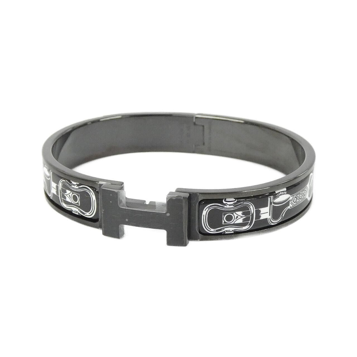 Hermes Cosmos Clic H Ash So Black Bracelet