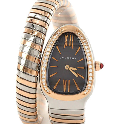 Bvlgari Bulgari Serpenti Tubogas PG Combo D S SP 35 Spg Stainless Steel Pink