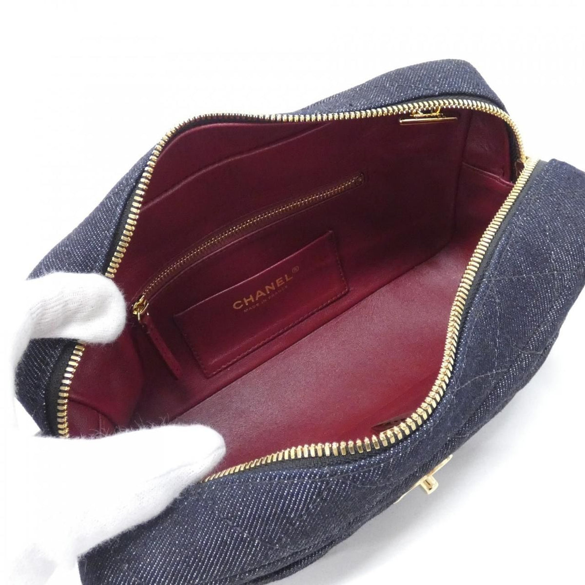 Chanel Shoulder Bag Navy — view 6