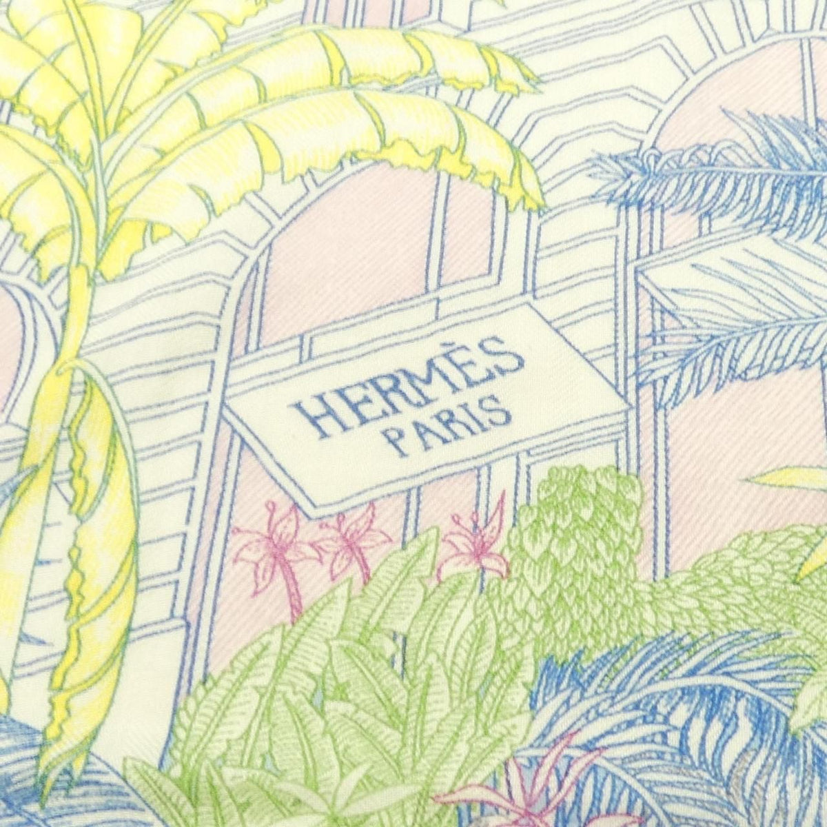 Hermes Faubourg Tropical Carre Geant 140 Shawl Scarf — view 4