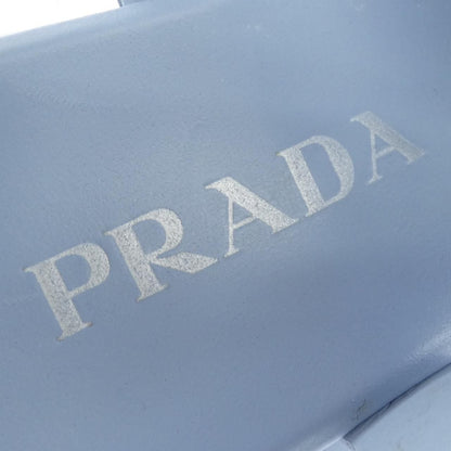 Prada Triangle Logo Monolith Foam Rubber Sandals — view 6