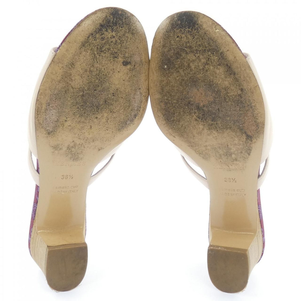 Hermes Candy Kelly Buckle Grantura Lala Sandals — view 4