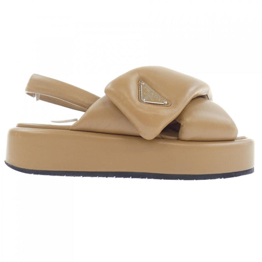 Prada Triangle Logo Sandals