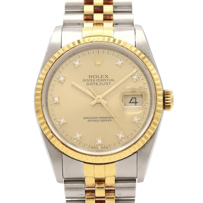 Rolex Datejust Stainless Steel Yellow Gold Automatic