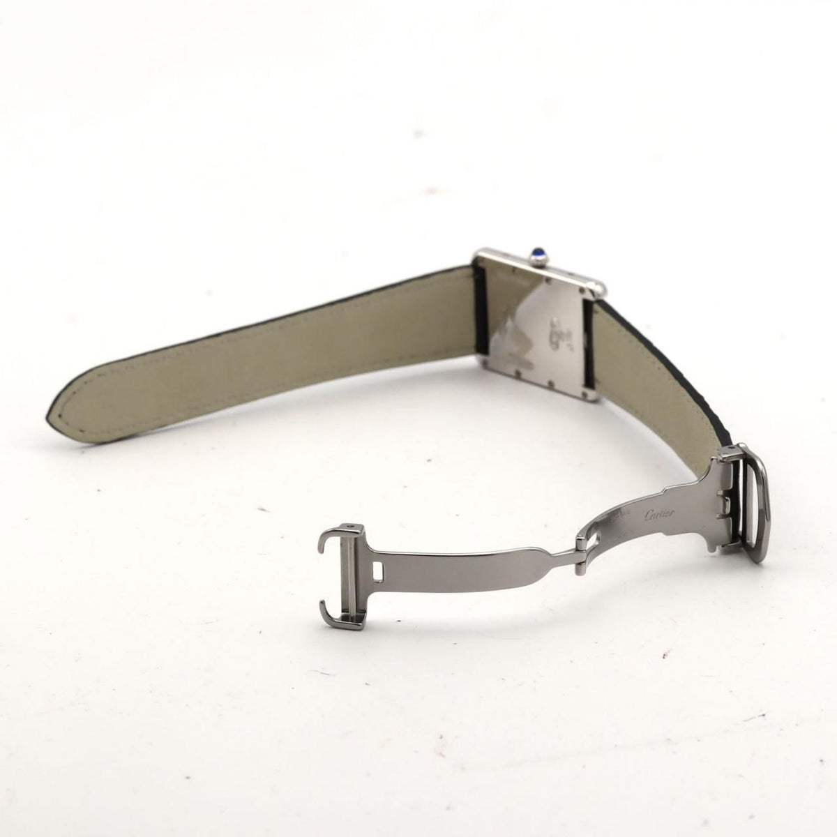 Cartier Must Tank Date LM Silver Quartz Watch — view 6
