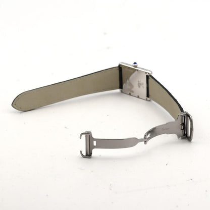 Cartier Must Tank Date LM Silver Quartz Watch — view 6