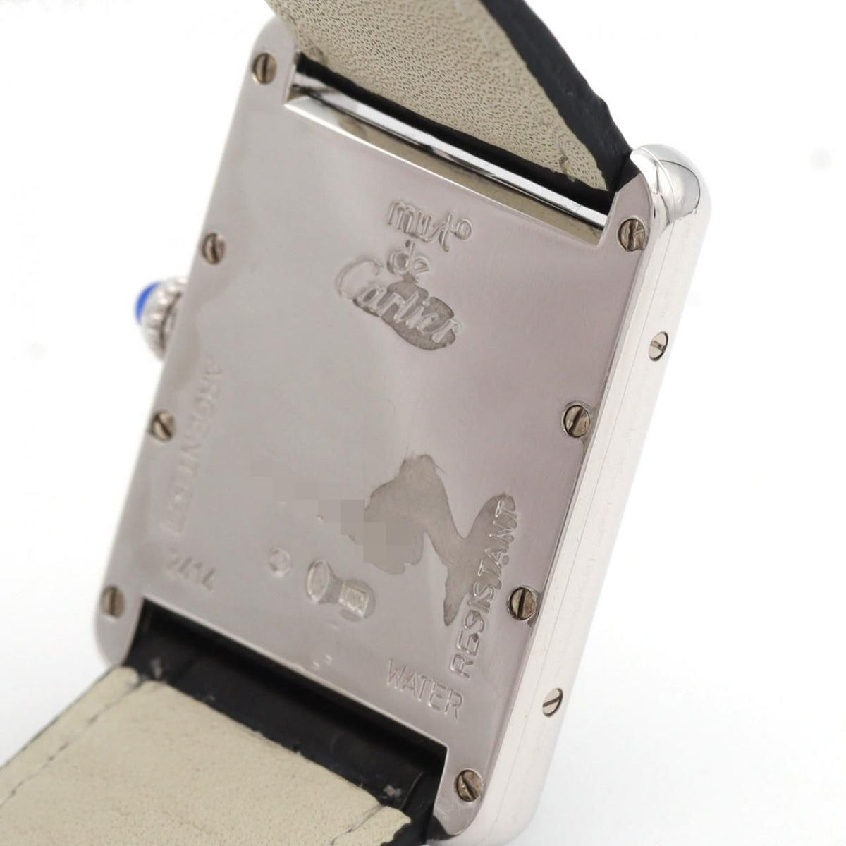 Cartier Must Tank Date LM Silver Quartz Watch — view 5