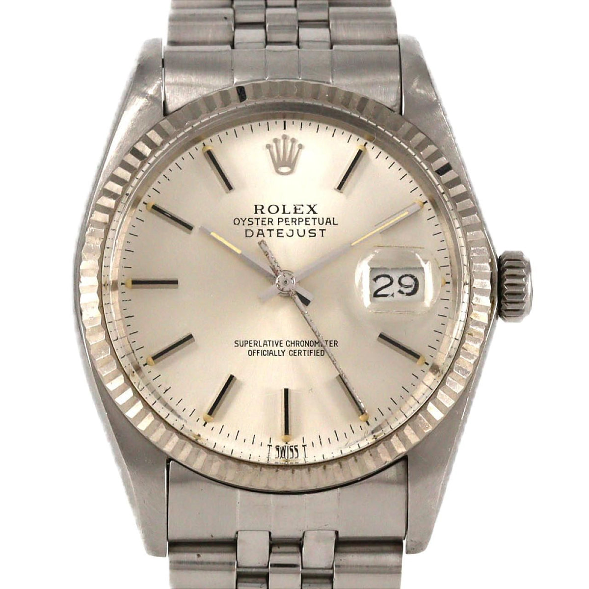 Rolex Datejust Stainless Steel White Gold Automatic