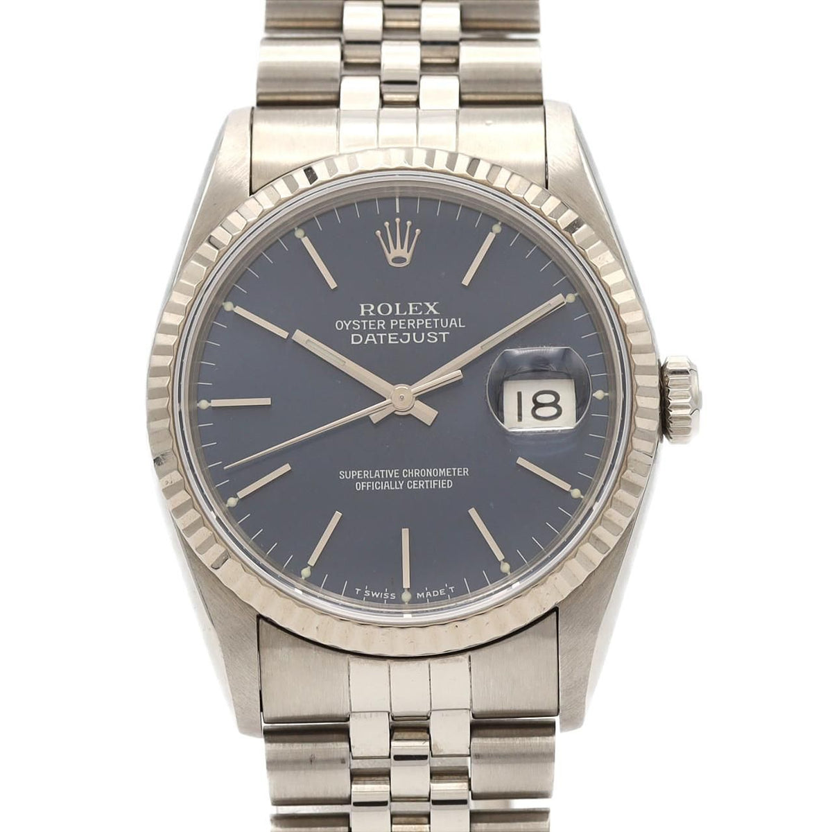 Rolex Datejust Stainless Steel White Gold Automatic