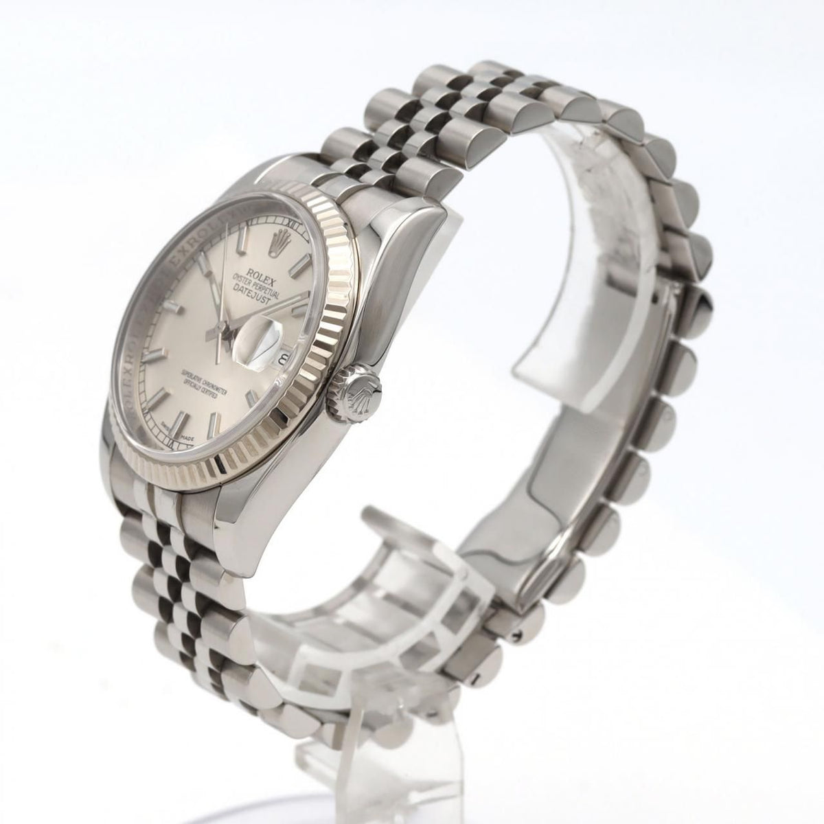 Rolex Datejust Stainless Steel White Gold Automatic — view 2