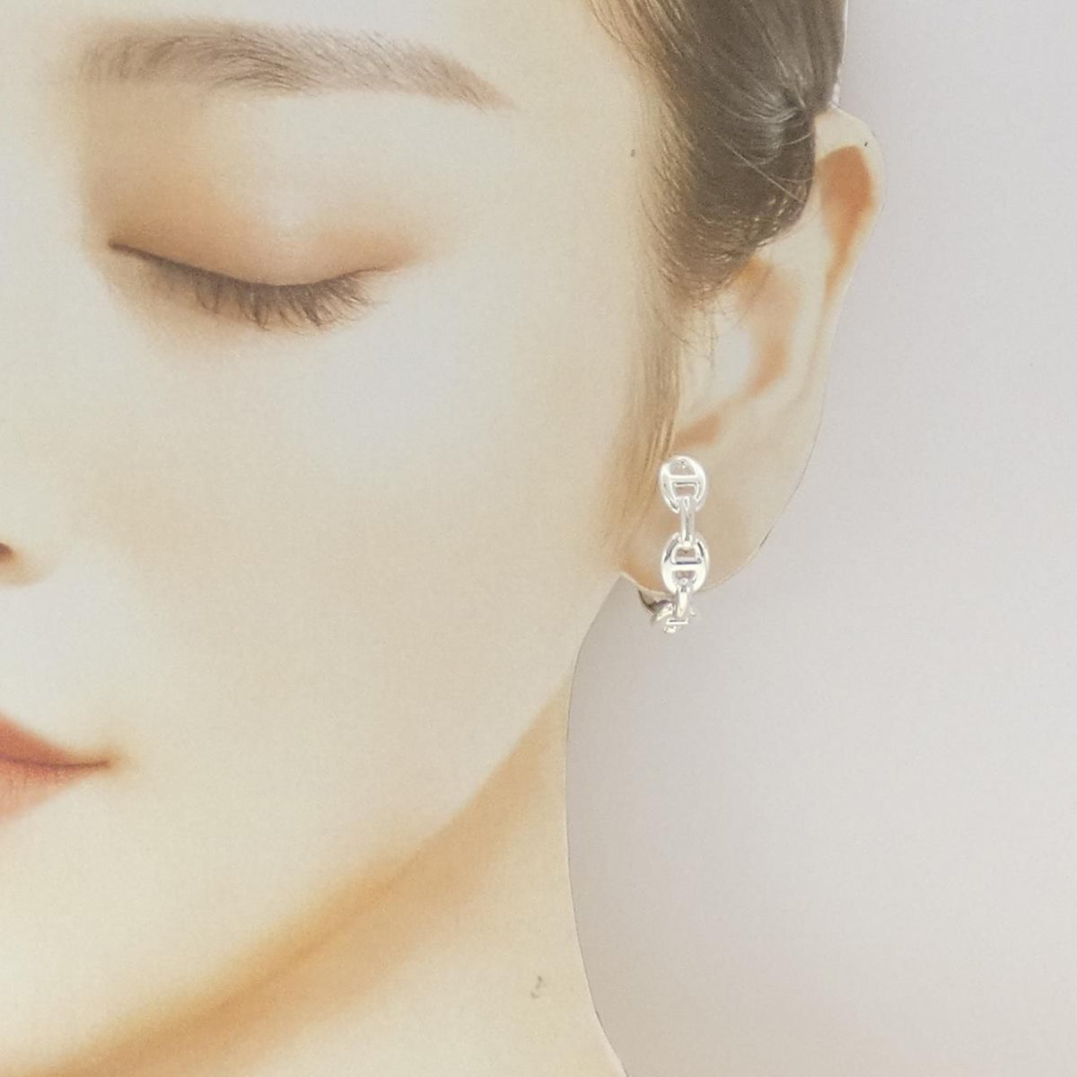 Hermes 925 Earrings Silver — view 4