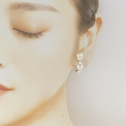 Hermes 925 Earrings Silver — view 4