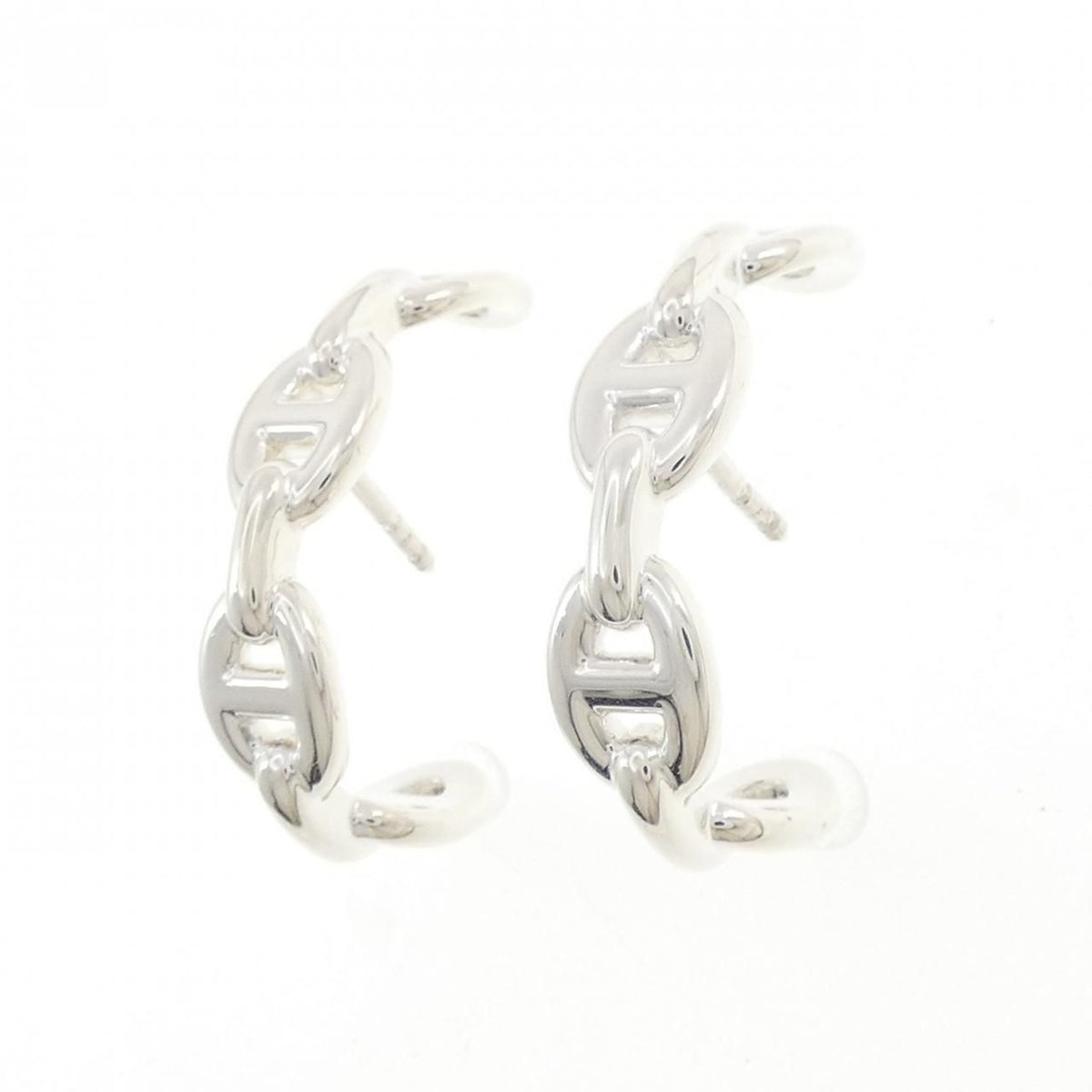 Hermes 925 Earrings Silver — view 2