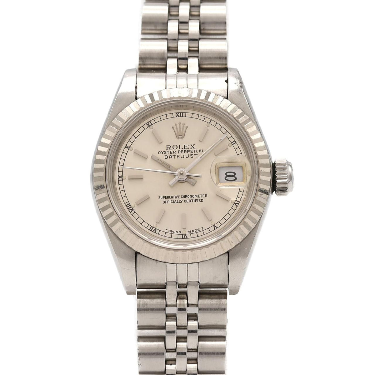 Rolex Datejust Stainless Steel White Gold Automatic
