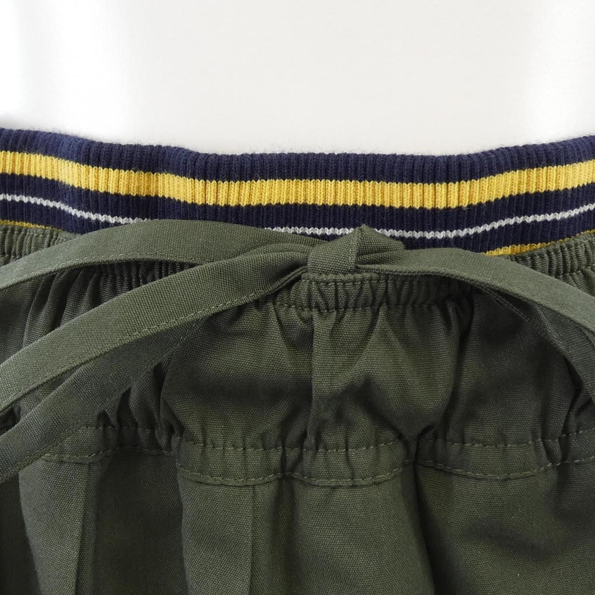Prada Triangle Logo Pleated Color Poplin Midi Skirt — view 5