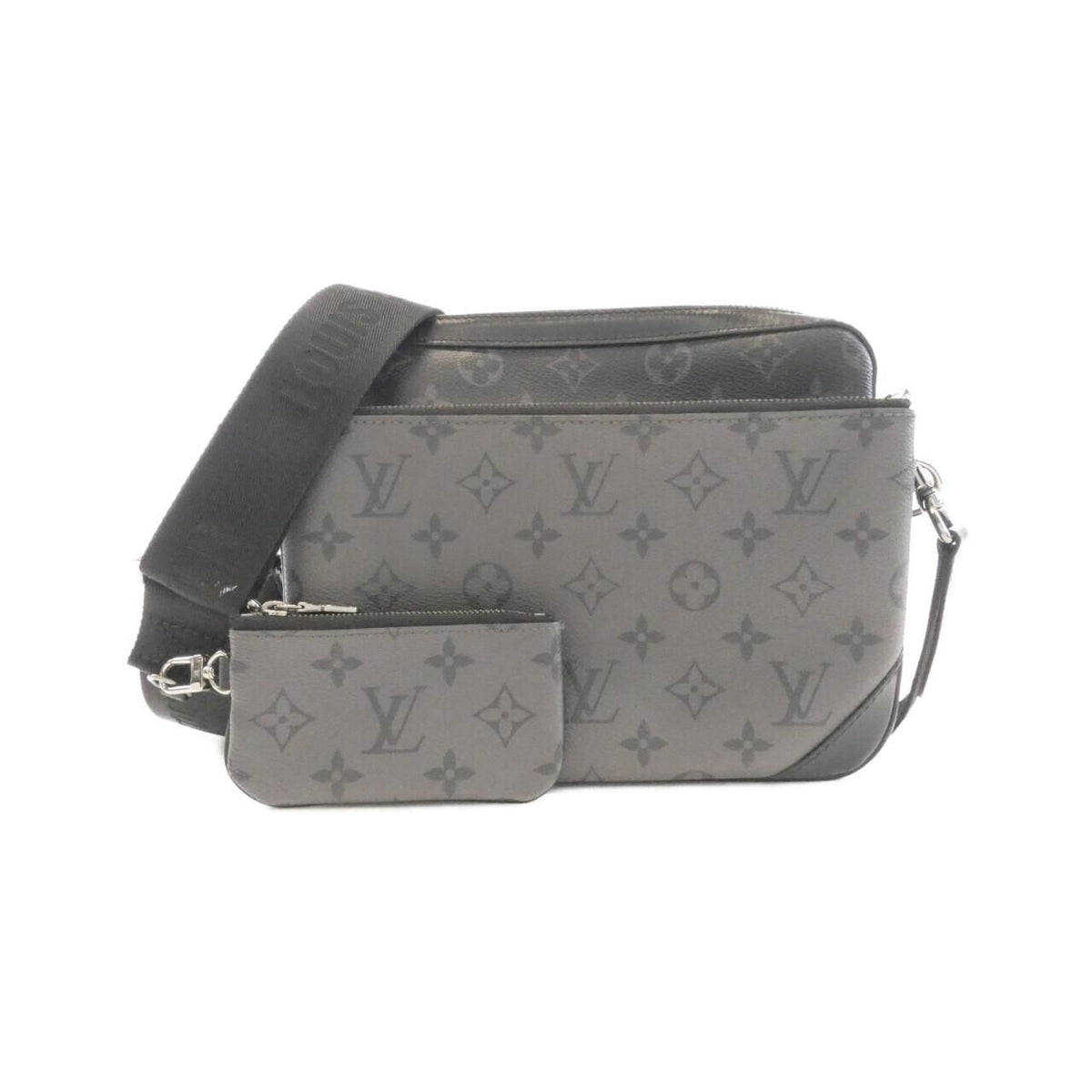 Louis Vuitton Monogram Eclipse Reverse Trio Messenger Shoulder Bag