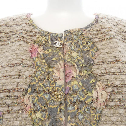 Chanel Collarless Jacket Gray — view 6
