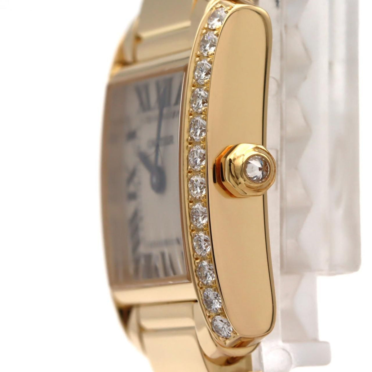 Cartier Tank Francaise SM YG D YG Quartz Watch — view 3
