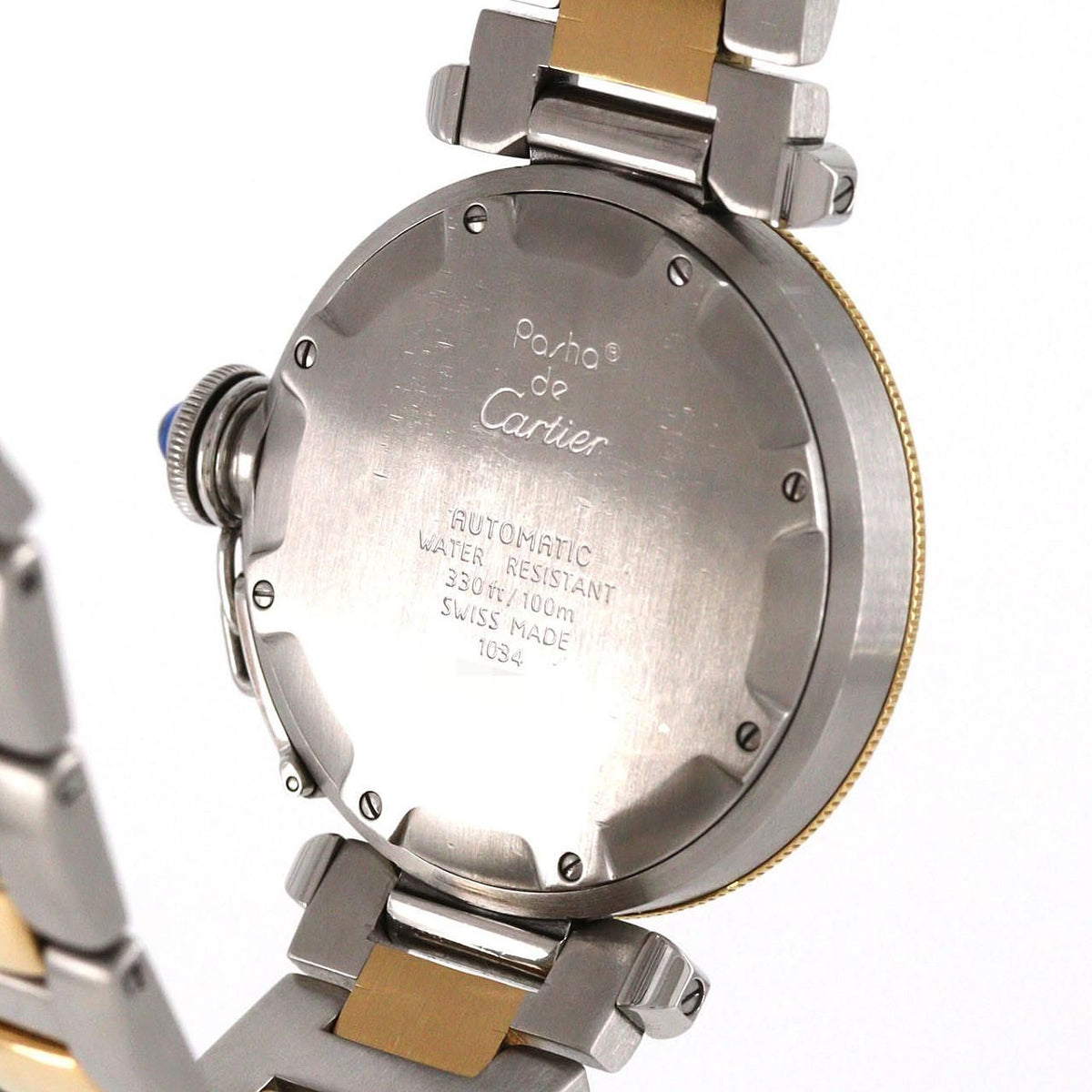 Cartier Pasha Plonger Stainless Steel Yellow Gold Automatic — view 5