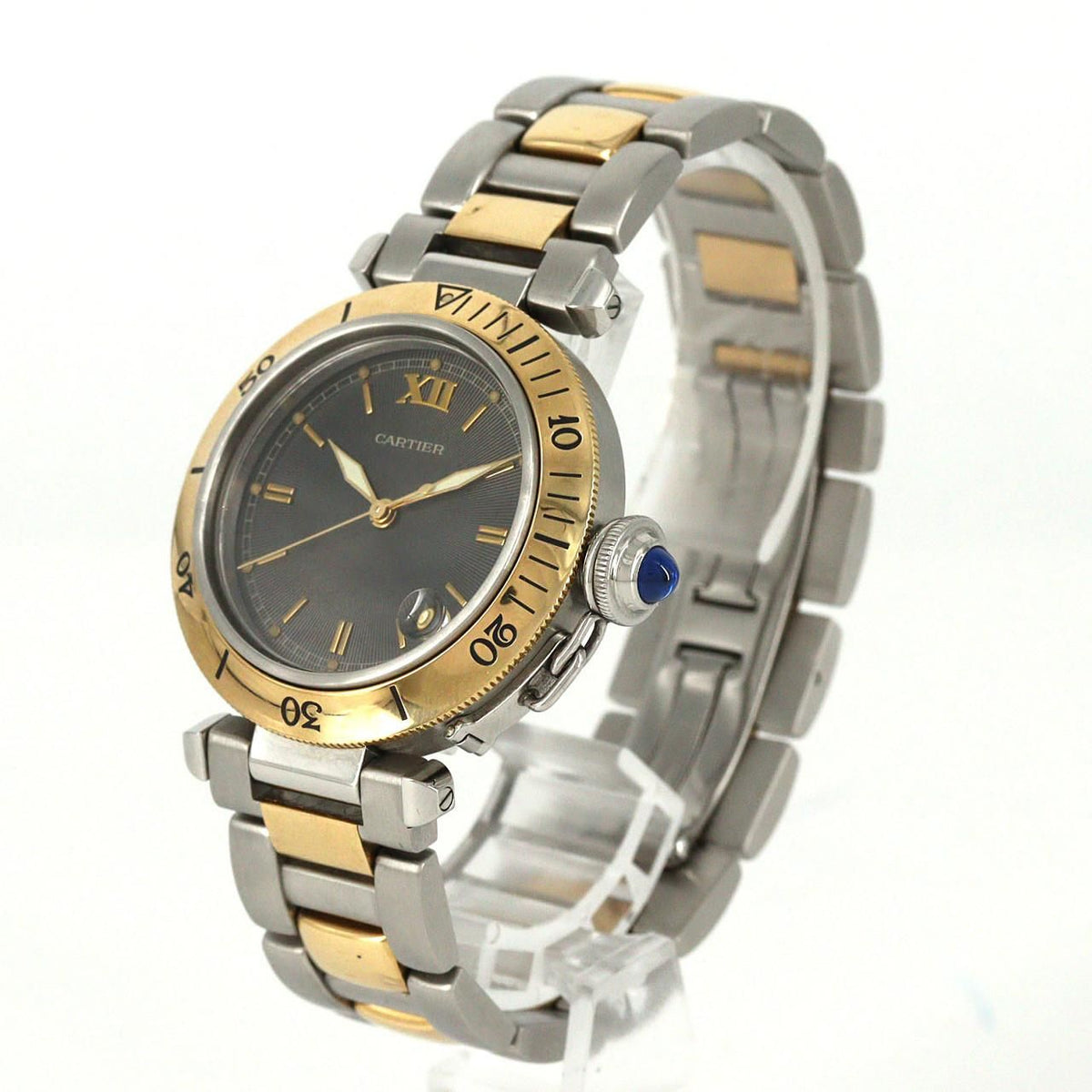 Cartier Pasha Plonger Stainless Steel Yellow Gold Automatic — view 2