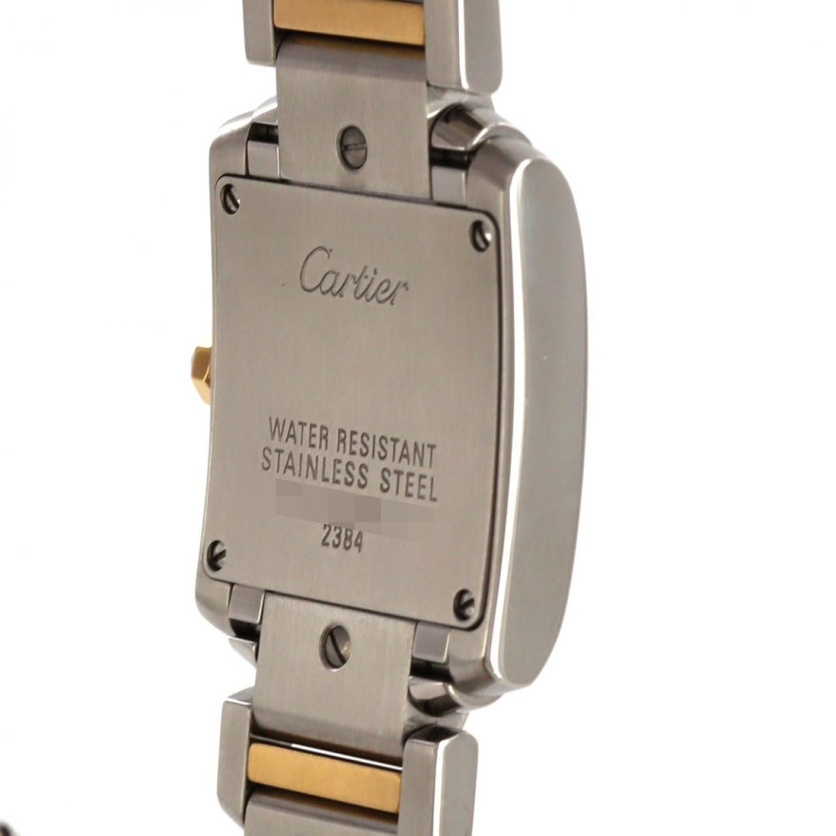 Cartier Tank Francaise SM Stainless Steel Yellow Gold Quartz Watch — view 5