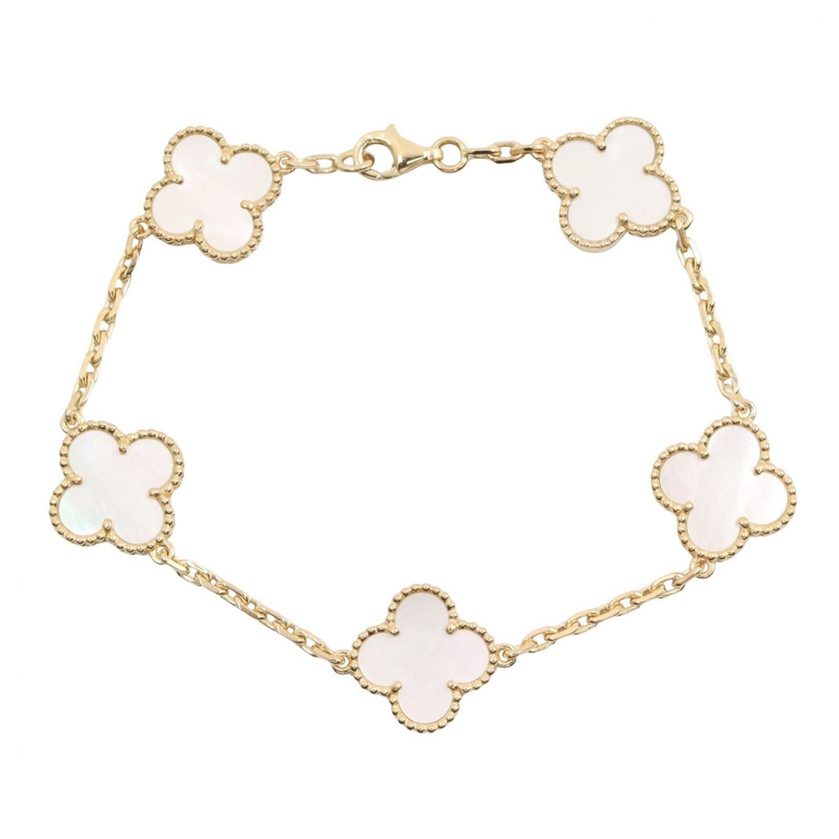 Van Cleef & Arpels Bracelet Vintage Alhambra Mother of Pearl 18k