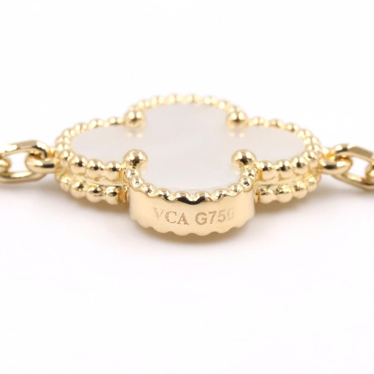 Van Cleef & Arpels Bracelet Vintage Alhambra Mother of Pearl 18k — view 4