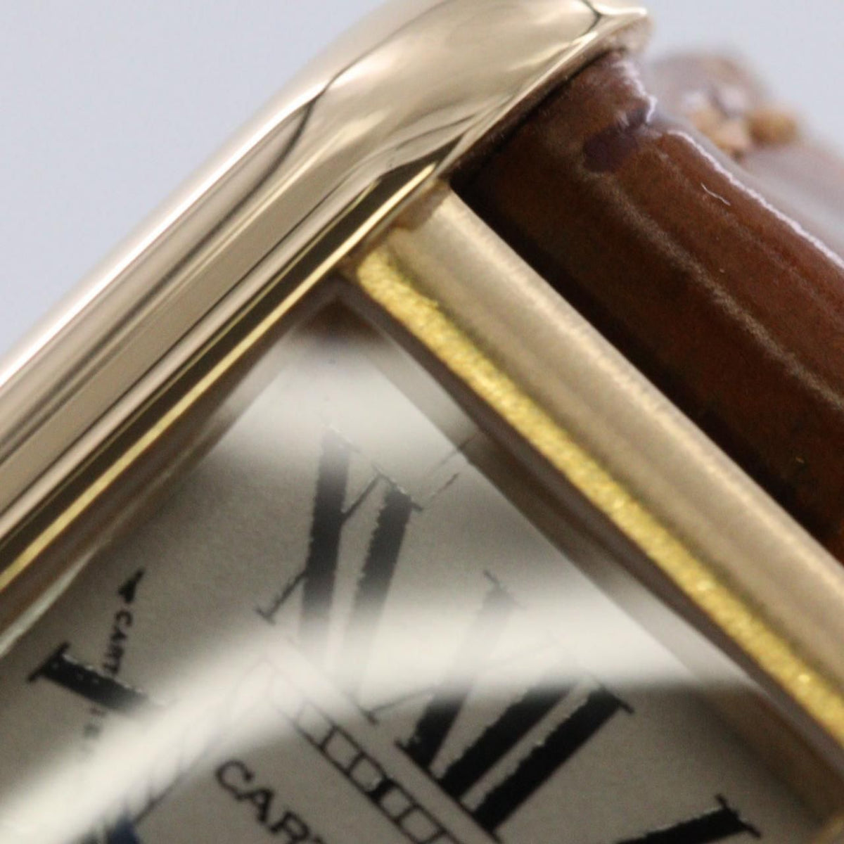 Cartier Tank Aronje YG Quartz Watch — view 8