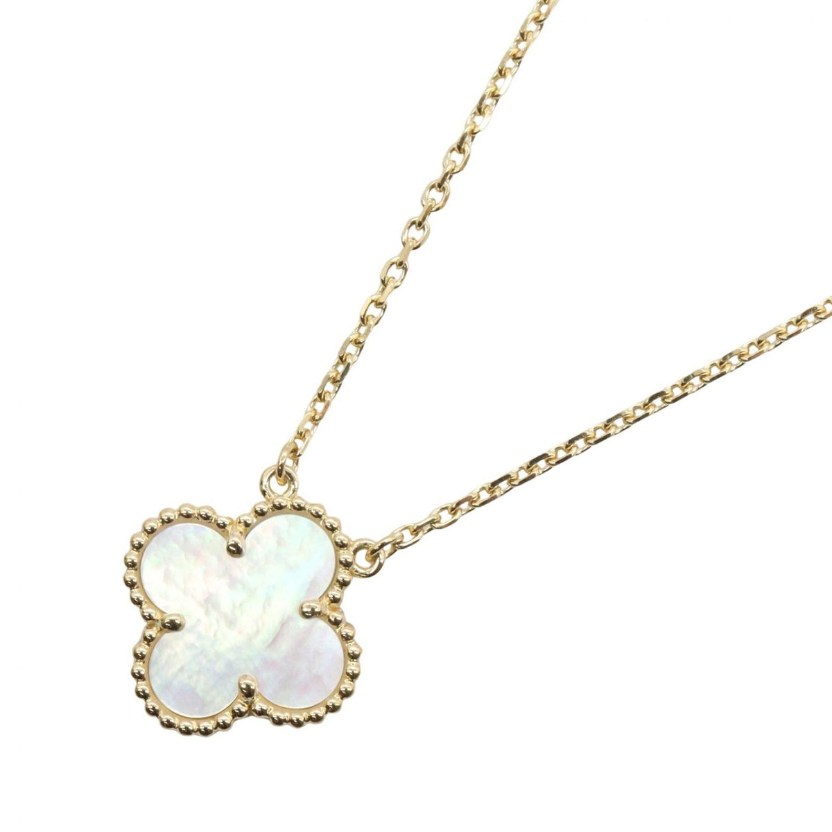 Van Cleef & Arpels Necklace Vintage Alhambra Mother of Pearl 42 18k
