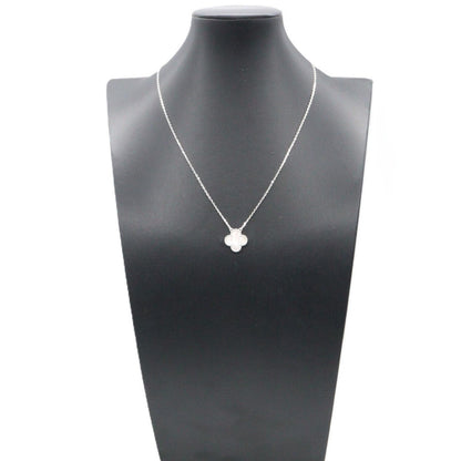 Van Cleef & Arpels Necklace Vintage Alhambra Mother of Pearl 41.5 18k White Gold — view 6