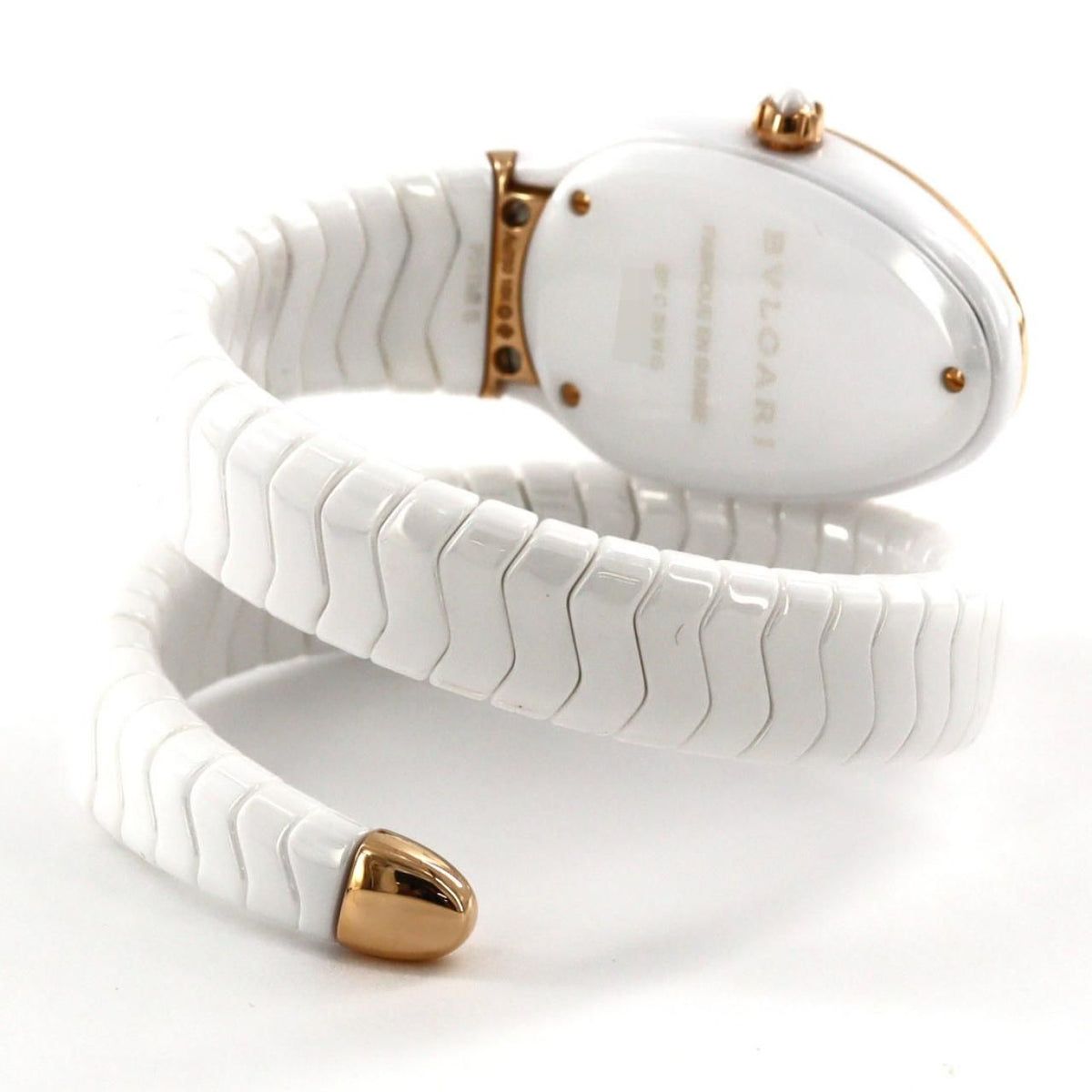 Bvlgari Serpenti Spiga Ceramic PG D S Quartz Watch — view 6