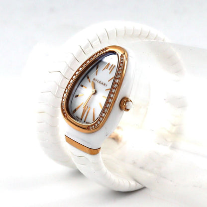 Bvlgari Serpenti Spiga Ceramic PG D S Quartz Watch — view 2
