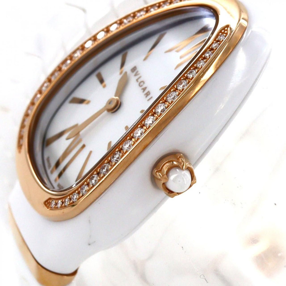 Bvlgari Serpenti Spiga Ceramic PG D S Quartz Watch — view 3