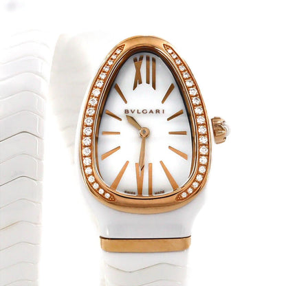 Bvlgari Serpenti Spiga Ceramic PG D S Quartz Watch