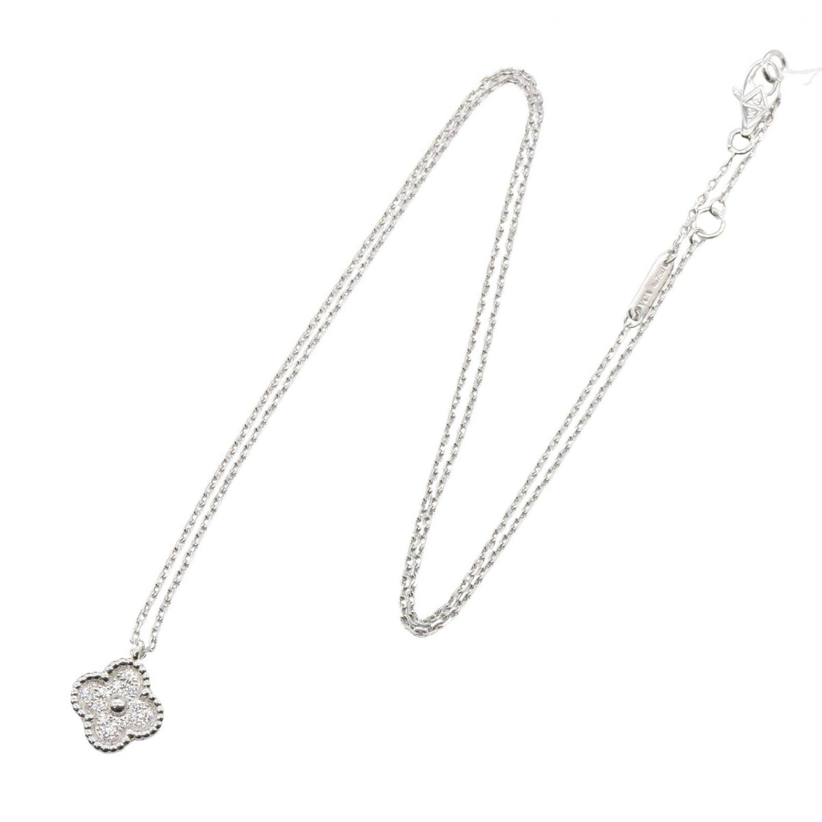 Van Cleef & Arpels Necklace Sweet Alhambra Diamond 40 18k White Gold — view 2