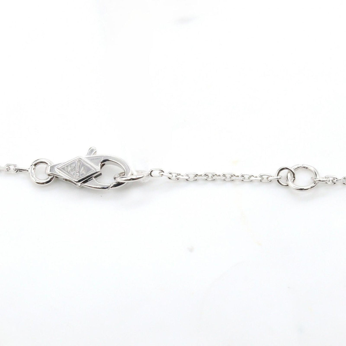 Van Cleef & Arpels Necklace Sweet Alhambra Diamond 40 18k White Gold — view 4