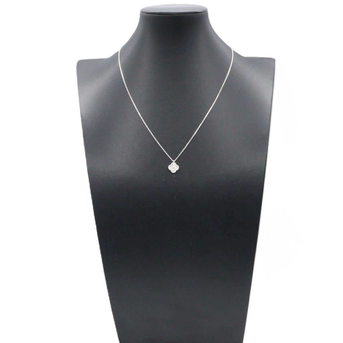 Van Cleef & Arpels Necklace Sweet Alhambra Diamond 40 18k White Gold — view 6