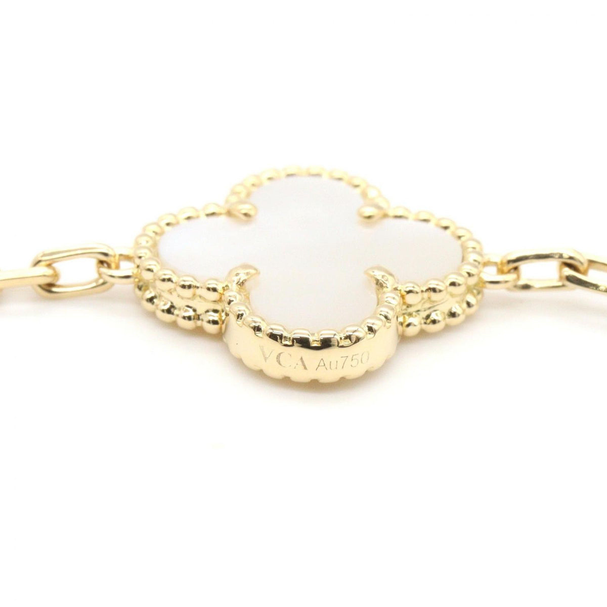 Van Cleef & Arpels Bracelet Vintage Alhambra Mother of Pearl 18k — view 4