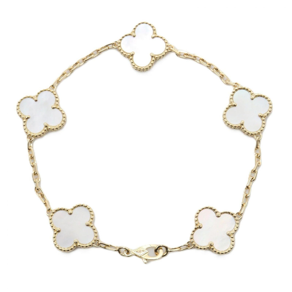 Van Cleef & Arpels Bracelet Vintage Alhambra Mother of Pearl 18k — view 2
