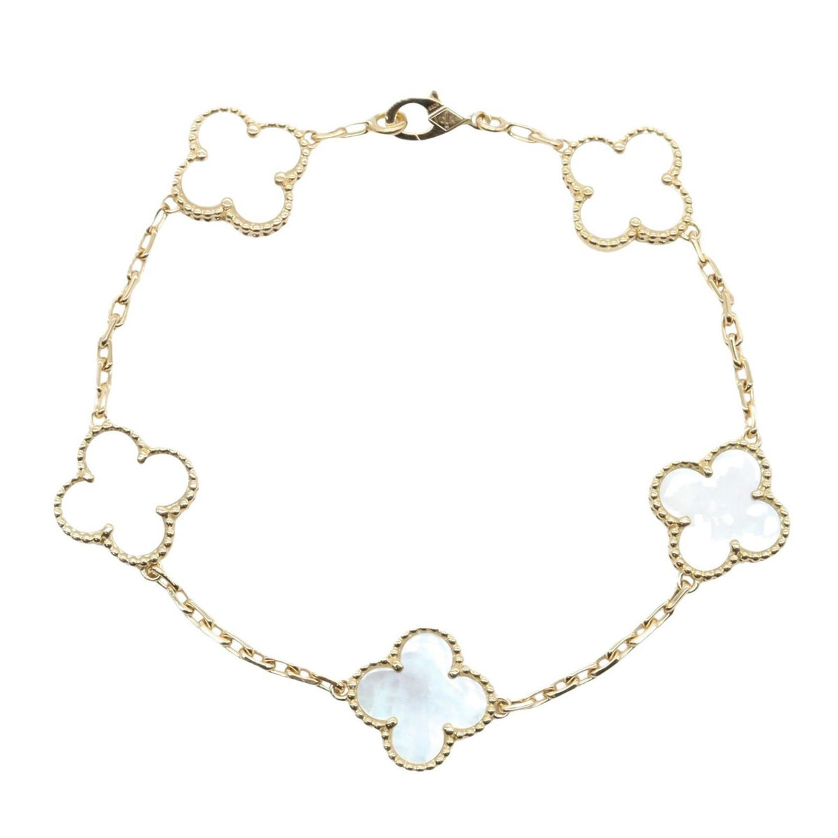 Van Cleef & Arpels Bracelet Vintage Alhambra Mother of Pearl 18k