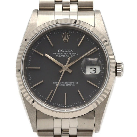 Rolex Datejust Stainless Steel White Gold Automatic
